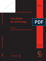 Les Causes Du Dommage: Journée de La Responsabilité Civile 2006