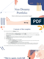 Nice Dreamy Portfolio - by Slidesgo