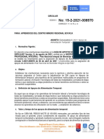 Circular Segunda Convocatoria