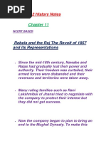 Class 12 History Notes: Rebels and The Raj The Revolt of 1857 and Its Representations