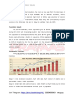 Population and Associated Issues