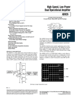 High-Speed, Low-Power Dual Operational Amplifier: S Slew Rate