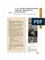 Fast, Safe, and Fully Mechanized Installation of High-Tensile Chain-Link Mesh For Underground Support