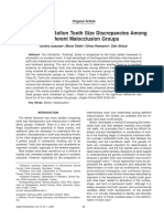 2006 Basaran Intermaxillary Bolton Tooth Size Discrepancies Among Different Malocclusion Groups