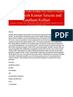 By Vishesh Kumar Saxena and Gautham Kolluri: Selection Methods in Poultry Breeding: From Genetics To Genomics