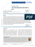 (1479683X - European Journal of Endocrinology) DIAGNOSIS of ENDOCRINE DISEASE - How Reliable Are Free Thyroid and Total T3 Hormone Assays