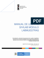 Manual de Usuario SIVILAB Módulo LabMuestras