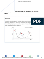 Trabajo y Energía - Energía en Una Montaña Rusa