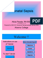 Neonatal Sepsis: Alicia Pacala, RN BSN Alverno College