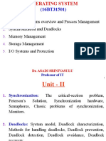 2 - UNIT - II - Synchronization and Deadlocks