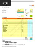 Recipe Card Template 8