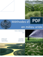 Rapport Methodes Dirrigations