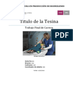 Ejemplo de Estructura de Tesina 2016