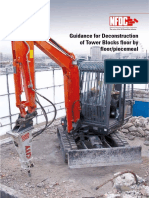 Guidance For Deconstruction of Tower Blocks Floor by Floor/piecemeal