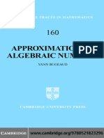 Bugeaud. Approximation by Algebraic Numbers (2004)