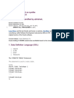 Sqlplus Username: Connect As Sysdba Password: Oracle123 Create User Abhi Identified by Abhishek