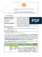 Guia para El Taller/La Simulacion/ El Juego de Roles/ Estudio de Caso