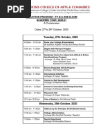 FY Induction Program Schedule