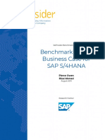 Benchmarking The Business Case For Sap S/4Hana: Pierce Owen Rizal Ahmed