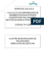 Formato para Memorias de Calculo