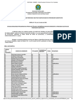 Resultado Preliminar Processo Seletivo Professor Substituto - Área Matemática