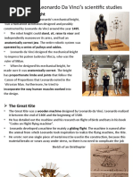 Examples From Leonardo Da Vinci's Scientific Studies: Mechanical Knight