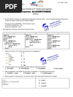 Epreuve Concours 3GINFO 2019