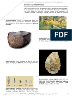 2.1. Útiles y Herramientas Paleolíticas - Hombre, Prehistoria e Historia - Los Primeros Homínidos y El Paleolítico