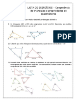 LISTA DE EXERCÍCIOS - Regra de Três Simples