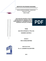 Instituto Politecnico Nacional: Escuela Superior de Ingenieria Y Arquitectura Ciencias de La Tierra Unidad Ticomán