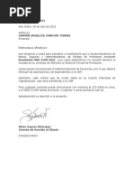 Carta Nulidad Contrato Afp para Trabajador