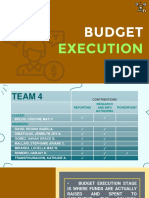 Budget Cycle - Budget Execution (TEAM 4)