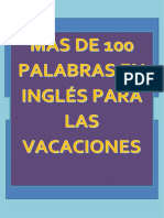 Mas de 100 Palabras en Ingles (Vacaciones)