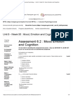 Unit 8 - Week 06: Mood, Emotion and Cognition