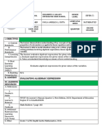 DLP Evaluating Algebraic Expression