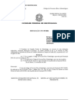 Código de Processo Ético Odontológico - Resolução CFO 59 de 2004