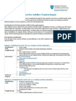 Rehabilitation Protocol For Achilles Tendon Repair