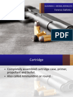 Forensic Ballistics: Queenda C. Arcibal, Rcrim, Ccs