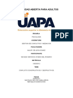 Unidad V Gestion de Conflictos y Mediacion