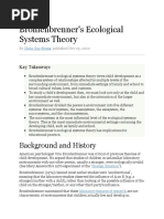 Bronfenbrenner's Ecological Systems Theory: Background and History