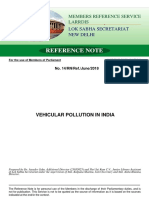 Vehicular Pollution in India