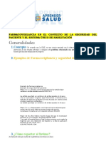 Farmacovigilancia en El Contexto de La Seguridad Del Paciente y El Sistema Único de Habilitación