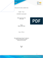 Promoción de La Salud Y Calidad de Vida Tarea 1