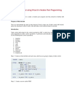 Table Control Using Wizard in Module Pool Programming