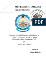 Adama Polytechnic College: School of Technology