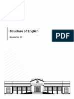 Structure of English