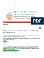 Dentosphere - World of Dentistry - MCQs On Skin and Vesiculobullous Diseases - Or-Searchable