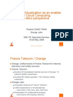 Network Virtualization As An Enabler For Cloud Computing: A Telco Perspective P P