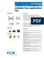 Eaton PTC Resettable Fuse Application Guidelines