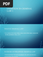 Criminal Law Overview